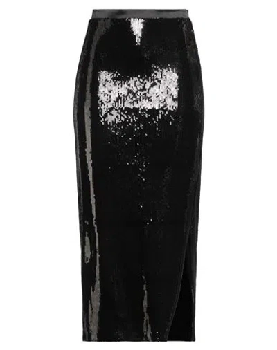 Hugo Boss Boss Woman Midi Skirt Black Size L Recycled Polyester, Elastane