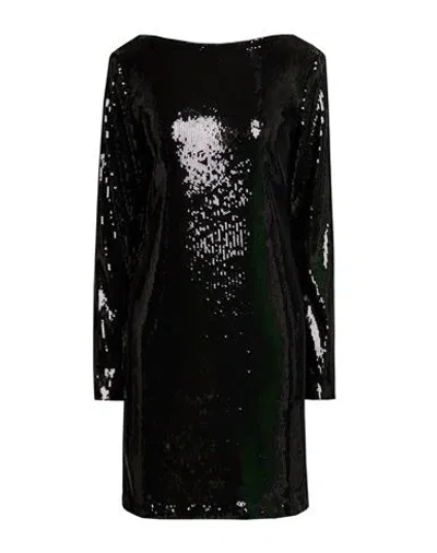 Hugo Boss Boss Woman Mini Dress Black Size Xs Recycled Polyester, Elastane