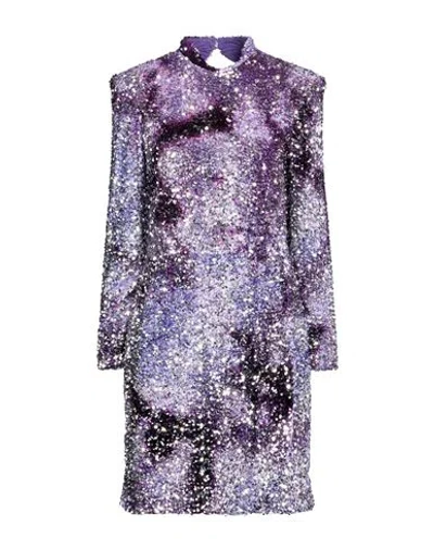 Hugo Boss Boss Woman Mini Dress Purple Size 12 Polyester