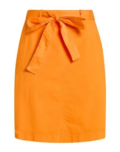 Hugo Boss Boss Woman Mini Skirt Orange Size 4 Cotton, Elastane In Purple