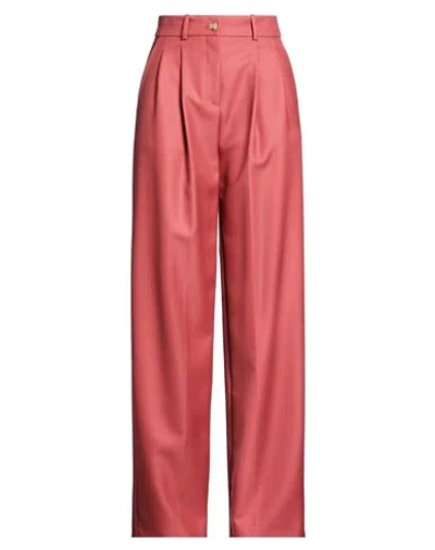 Hugo Boss Boss Woman Pants Antique Rose Size 0 Virgin Wool In Pink