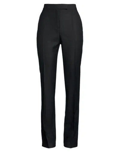 Hugo Boss Boss Woman Pants Black Size 0 Virgin Wool In Gray