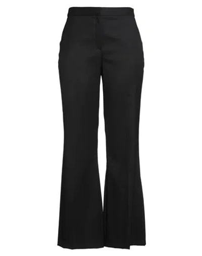 Hugo Boss Boss Woman Pants Black Size 12 Wool, Polyester, Elastane In Blue