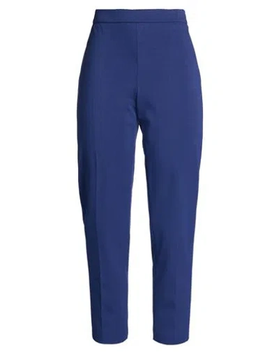 Hugo Boss Boss Woman Pants Blue Size 6 Viscose, Polyamide, Elastane
