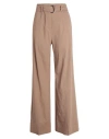 HUGO BOSS BOSS WOMAN PANTS BROWN SIZE 10 LINEN, VISCOSE, ELASTANE