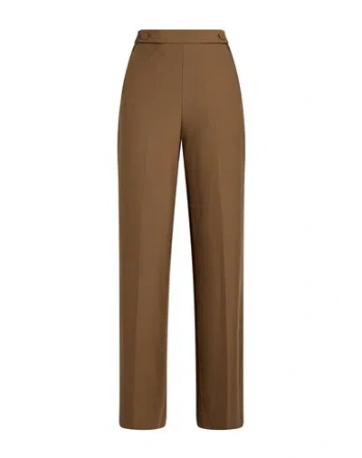 Hugo Boss Boss Woman Pants Camel Size 2 Viscose, Polyester, Elastane In Brown