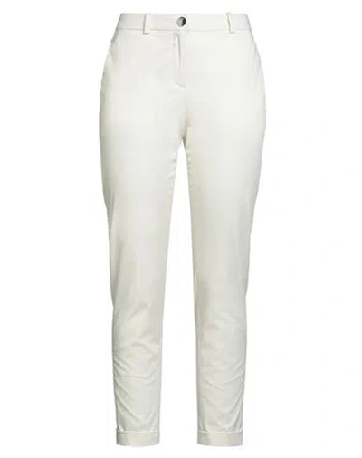 Hugo Boss Boss Woman Pants Cream Size 12 Cotton, Elastane In White