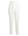 Hugo Boss Tapiah Belted Ankle Pants In White