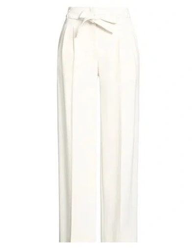Hugo Boss Boss Woman Pants Ivory Size 2 Triacetate, Polyester In White