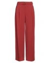 Hugo Boss Crepe Drawstring Straight-fit Trousers In Red
