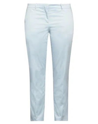 Hugo Boss Boss Woman Pants Sky Blue Size 12 Cotton, Elastane