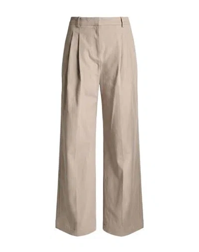 Hugo Boss Boss Woman Pants Taupe Size 2 Cotton, Elastane In Neutral
