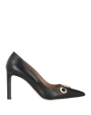 Hugo Boss Boss Woman Pumps Black Size 6 Leather In Black