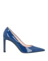 Hugo Boss Boss Woman Pumps Blue Size 8 Leather