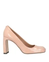 Hugo Boss Boss Woman Pumps Blush Size 8 Leather In Pink