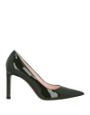 Hugo Boss Boss Woman Pumps Dark Green Size 8 Soft Leather