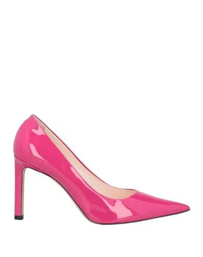 HUGO BOSS BOSS WOMAN PUMPS FUCHSIA SIZE 8 SOFT LEATHER