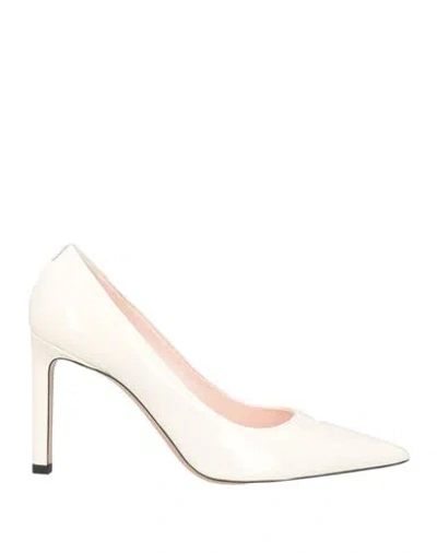Hugo Boss Boss Woman Pumps Ivory Size 9 Soft Leather In White