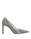 Hugo Boss Boss Woman Pumps Sage Green Size 9 Soft Leather