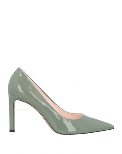 Hugo Boss Boss Woman Pumps Sage Green Size 8 Soft Leather