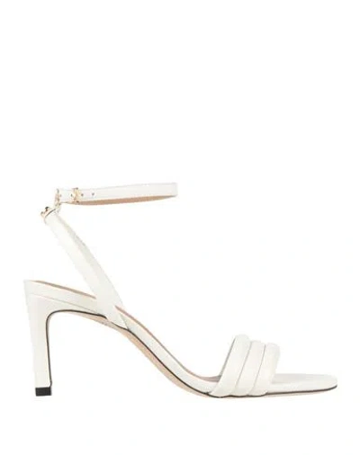 Hugo Boss Boss Woman Sandals Off White Size 8 Leather