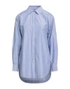 Hugo Boss Striped Cotton-blend Shirt In Blue