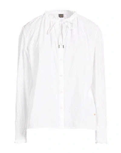 Hugo Boss Boss Woman Shirt Off White Size 4 Cotton