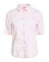 Hugo Boss Boss Belaurena Puff Elbow Sleeve Button-up Shirt In Pink