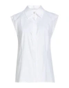 Hugo Boss Boss Woman Shirt White Size 10 Cotton, Elastane In White