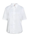 Hugo Boss Boss Woman Shirt White Size 10 Cotton, Polyester In White