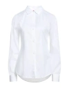 Hugo Boss Boss Woman Shirt White Size 6 Cotton, Elastane In White