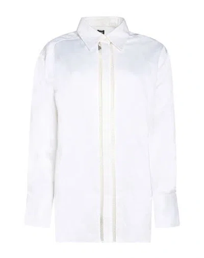 Hugo Boss Boss Woman Shirt White Size 6 Viscose, Linen