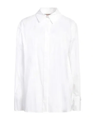 Hugo Boss Boss Woman Shirt White Size 6 Cotton, Polyester