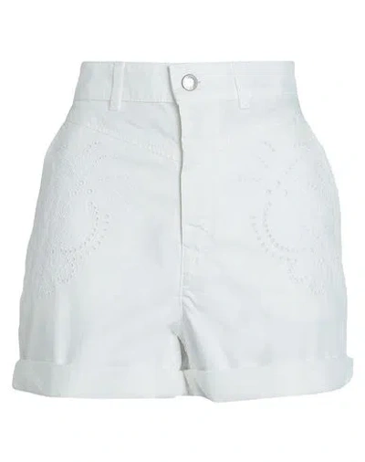 Hugo Boss Boss Woman Shorts & Bermuda Shorts White Size 8 Cotton