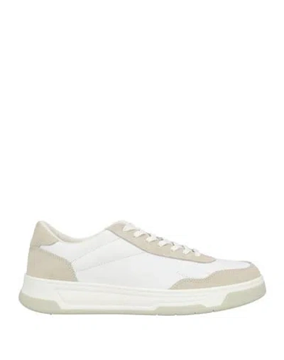 Hugo Boss Boss Woman Sneakers Beige Size 6 Leather In White