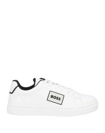Hugo Boss Boss Woman Sneakers White Size 8 Textile Fibers