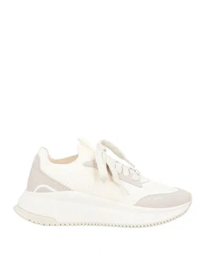 Hugo Boss Boss Woman Sneakers White Size 8 Textile Fibers, Leather