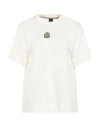 Hugo Boss Boss Woman T-shirt Cream Size L Cotton, Elastane In White