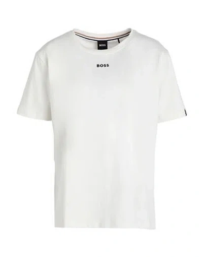 Hugo Boss Boss Woman T-shirt Ivory Size M Cotton, Elastane In White