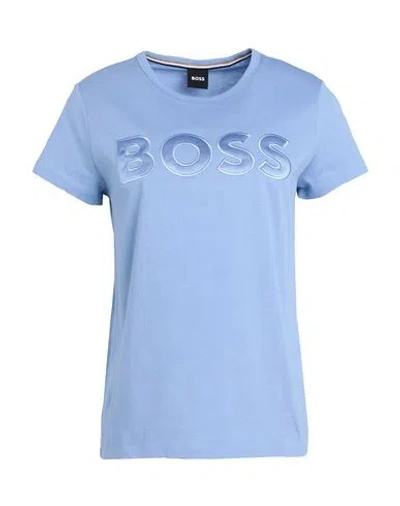 Hugo Boss Boss Woman T-shirt Light Blue Size Xl Cotton