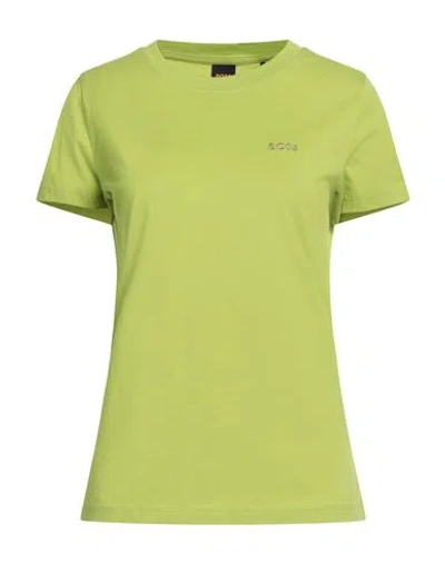Hugo Boss Boss Woman T-shirt Lime Green Size S Cotton