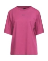 Hugo Boss Boss Woman T-shirt Mauve Size M Cotton, Elastane In Purple