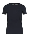 Hugo Boss Boss Woman T-shirt Midnight Blue Size L Cotton In Black