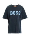 Hugo Boss Boss Woman T-shirt Navy Blue Size L Cotton