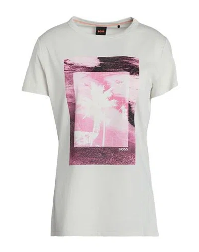 Hugo Boss Boss Woman T-shirt Off White Size Xl Cotton