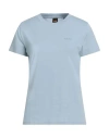 Hugo Boss Boss Woman T-shirt Sky Blue Size M Cotton