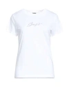 Hugo Boss Boss Woman T-shirt White Size L Cotton In White