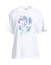 Hugo Boss Boss Woman T-shirt White Size M Cotton, Elastane In White