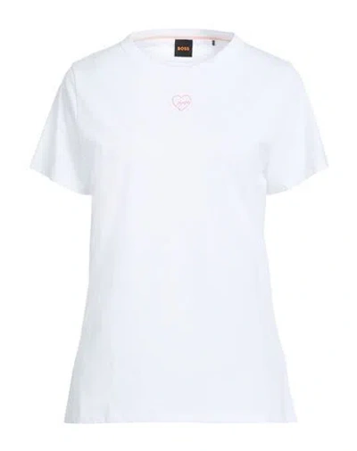Hugo Boss Boss Woman T-shirt White Size Xl Cotton