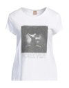 Hugo Boss Boss Woman T-shirt White Size Xs Cotton In White